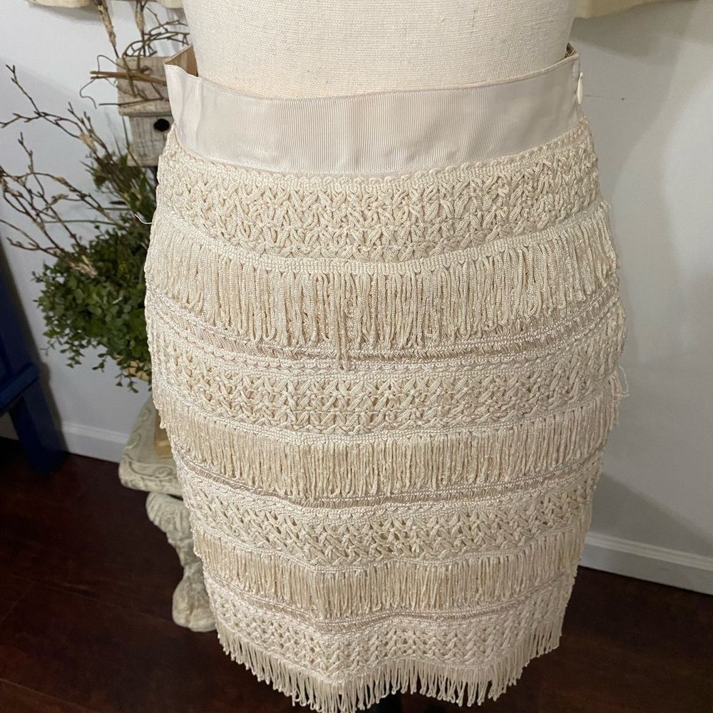 Fringe skirt Mi a mi size 4 Boho - Super Cute!! - Picture 3 of 7